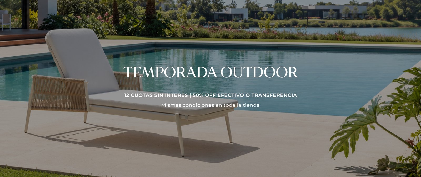 Temporada Outdoor - 12 cuotas sin interés y 50% off efectivo o transferencia